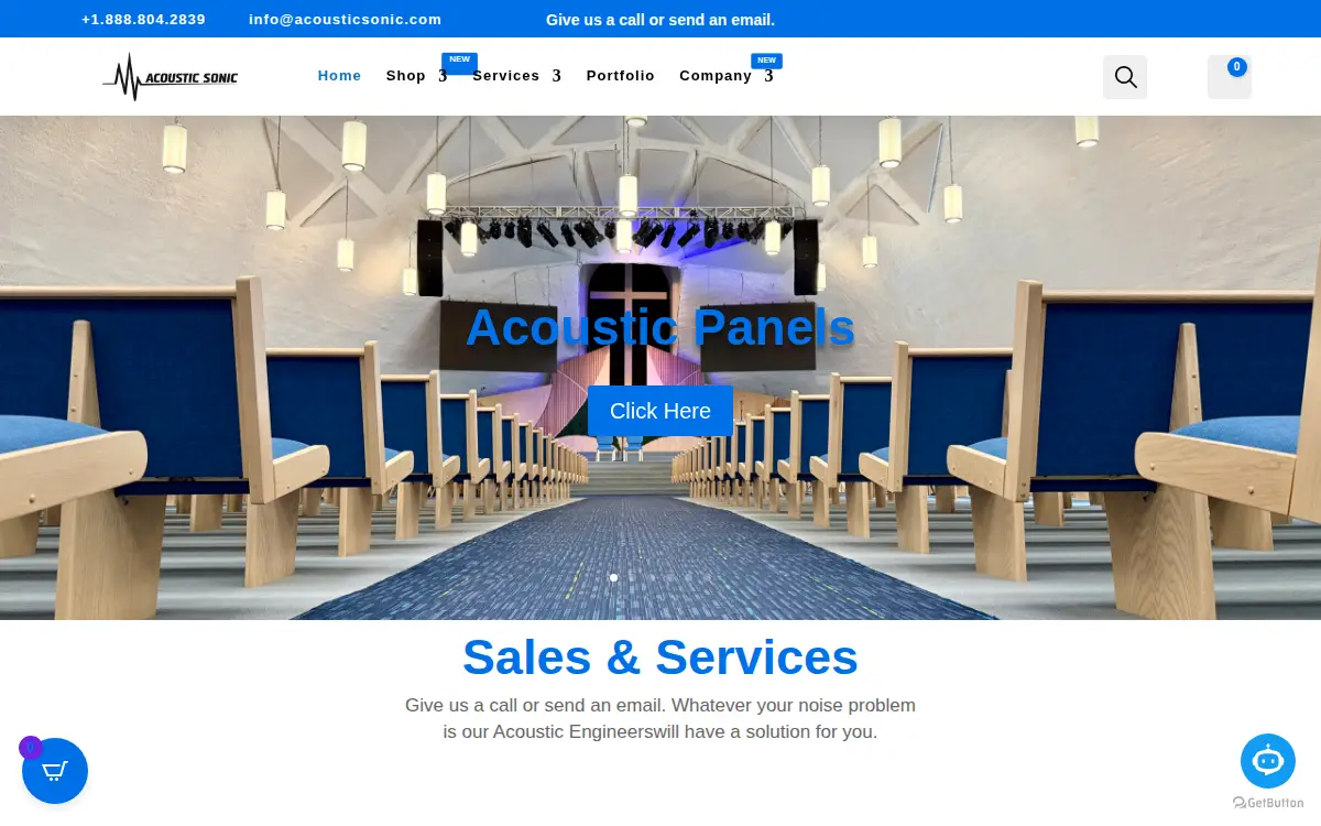 Homepage of Acoustic Sonic Technologies, LLC