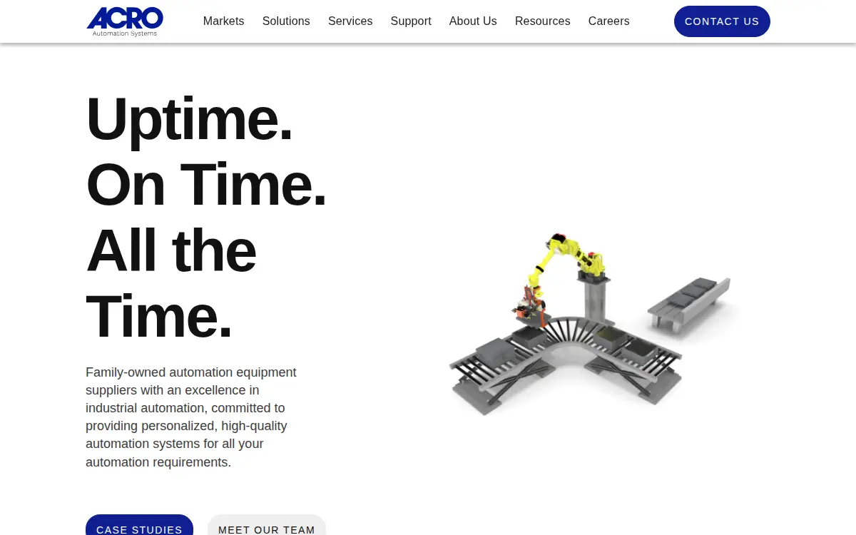 Homepage of Acro Automation Systems INC