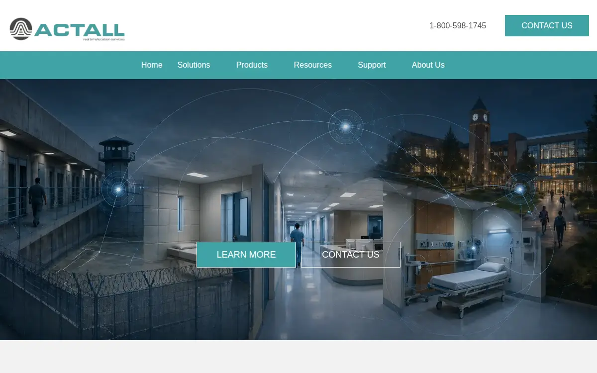Homepage of Actall Corporation