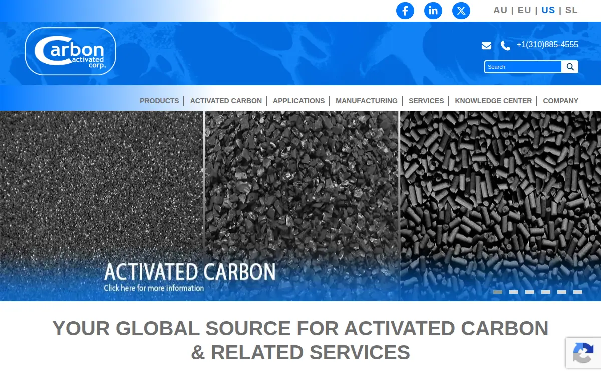 Homepage of Carbon Activated CORP