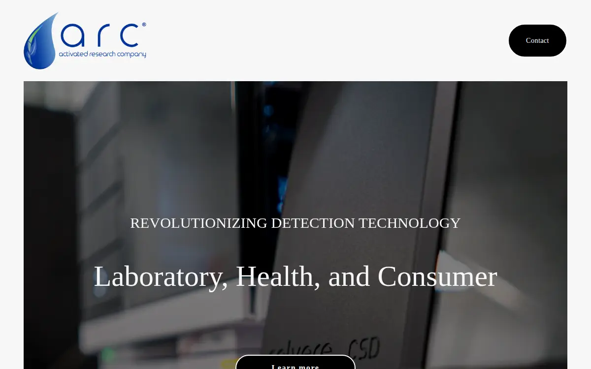Homepage of Activated Research Company, LLC