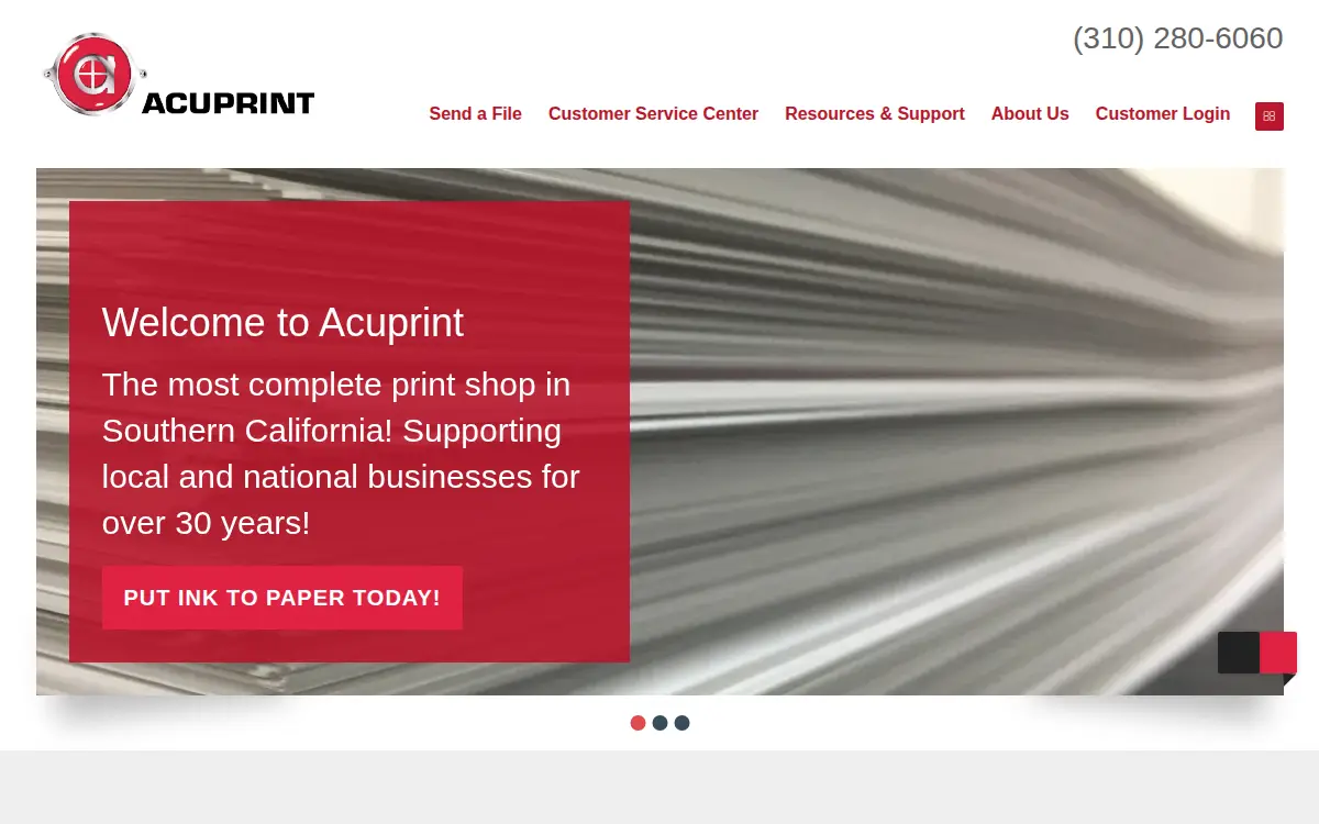 Homepage of Ink & Color, INC