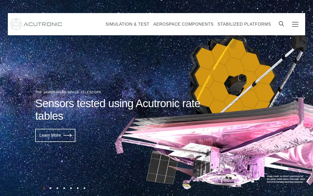 Homepage of Acutronic USA INC.