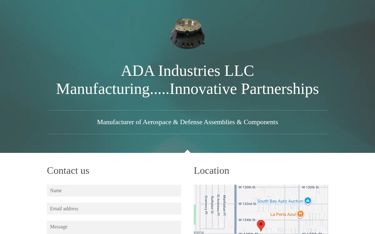 Homepage of Ada Industries LLC