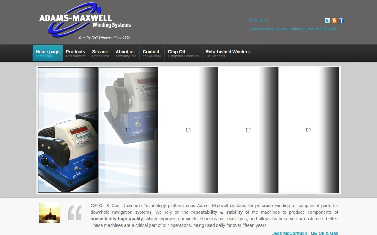Homepage of Adams-maxwell
