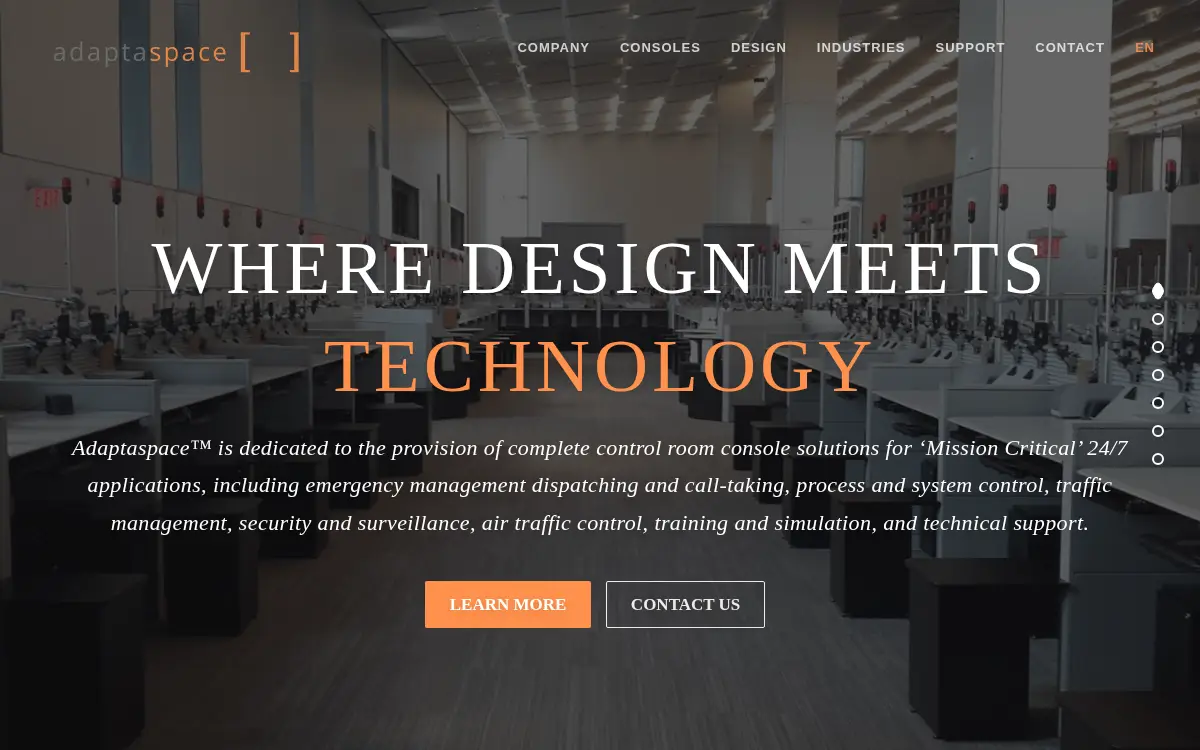 Homepage of Adaptaspace USA INC