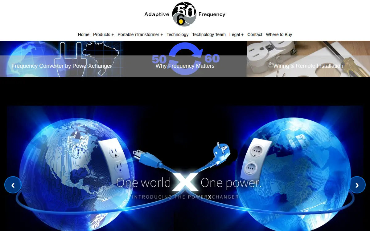 Homepage of Adaptive Frequency INC
