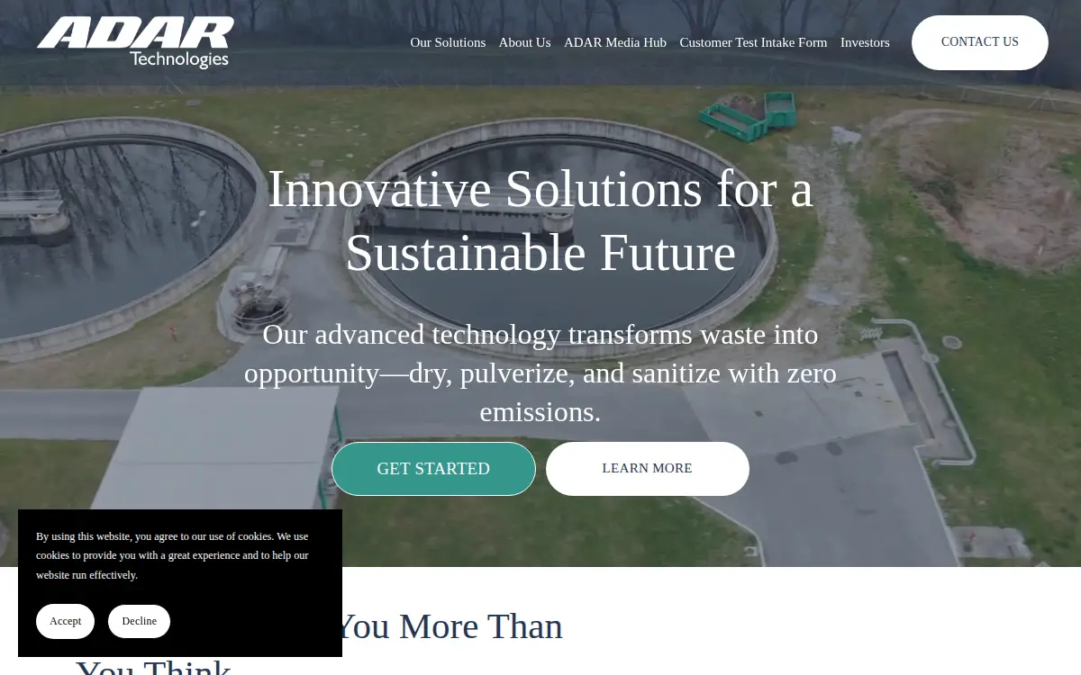 Homepage of Adar Usa, LLC