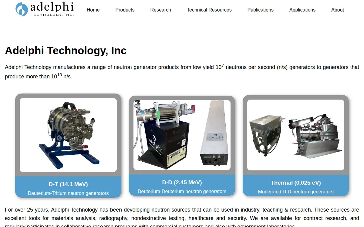 Homepage of Adelphi Technology INC