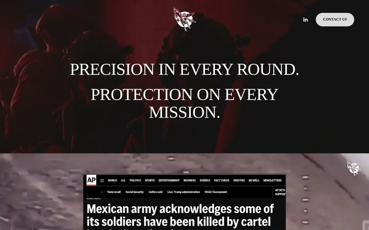 Homepage of Applied Defense Kinetics, INC