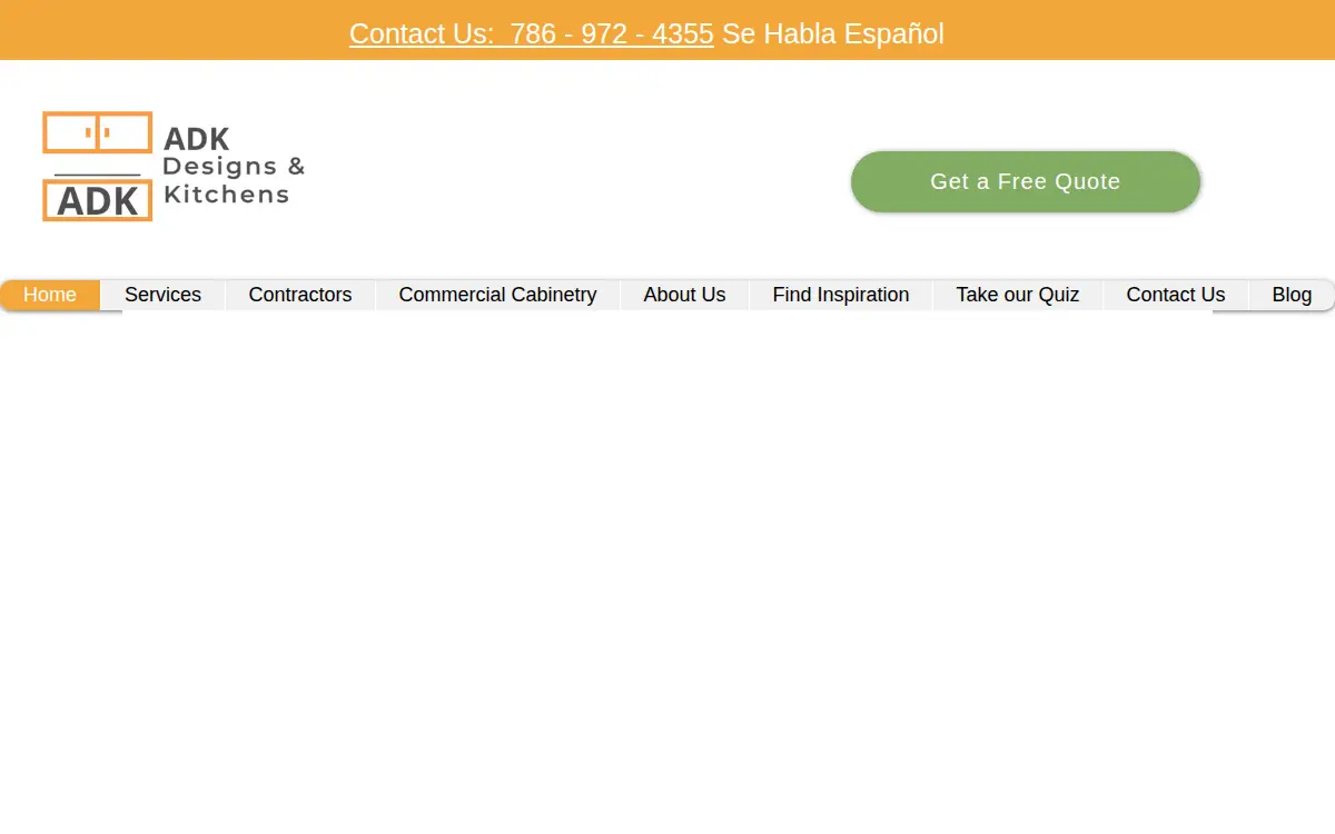 Homepage of Araguaney Designs & Kitchens LLC