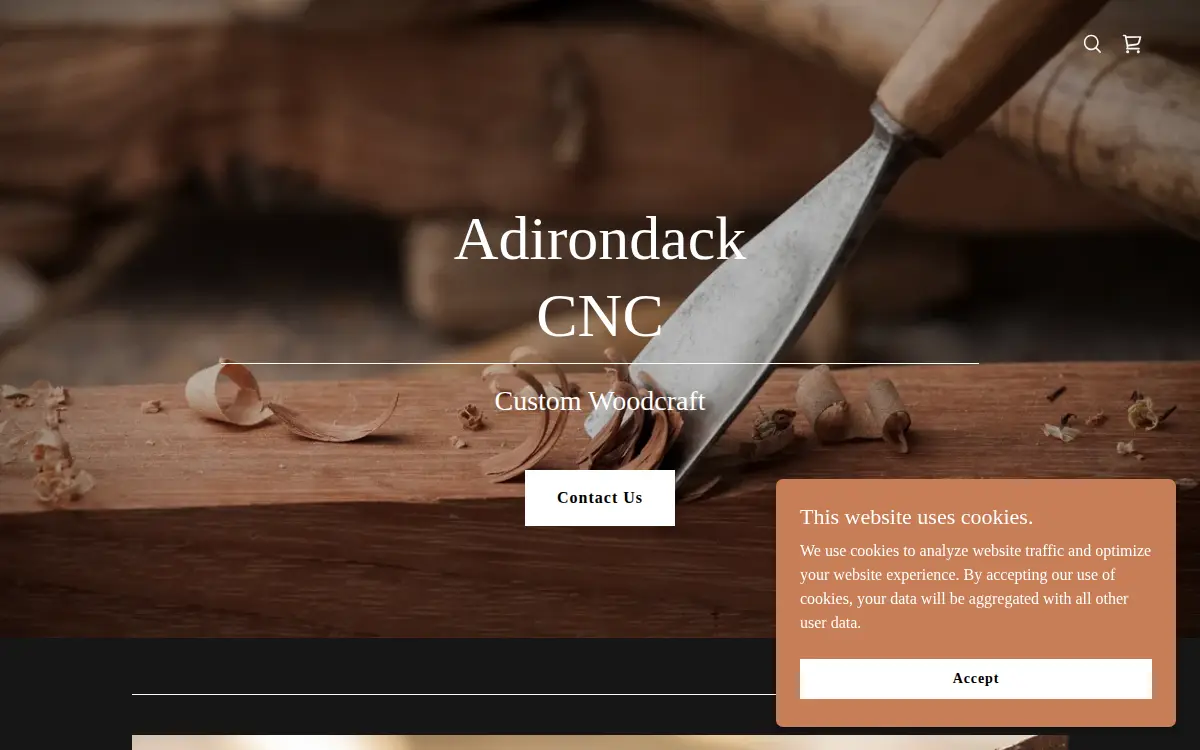 Homepage of Adirondack Cnc LLC