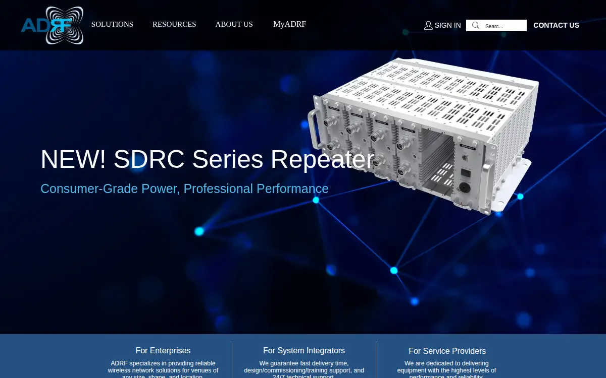 Homepage of Advanced Rf Technologies, INC.