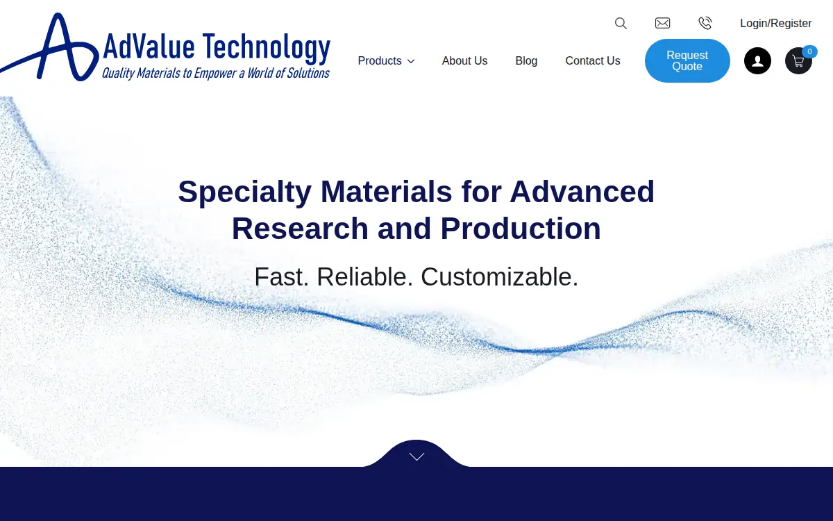 Homepage of Advalue Technology, LLC