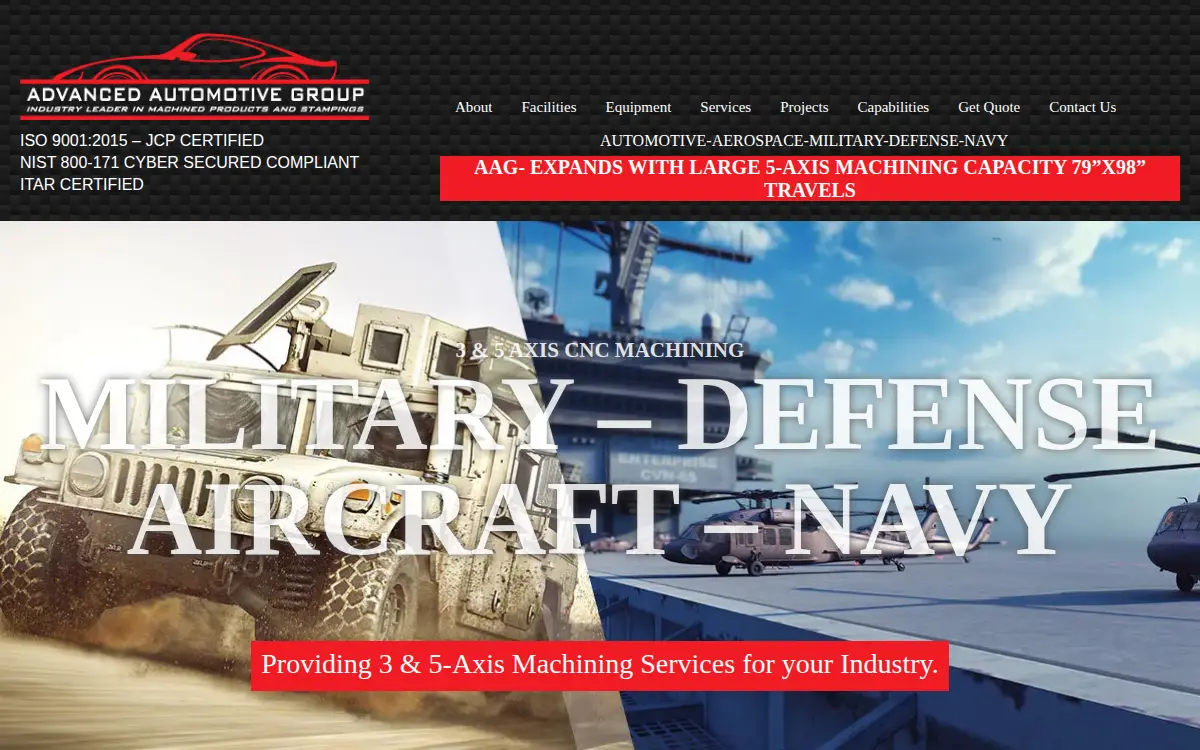Homepage of Advanced Automotive Group, L.l.c.