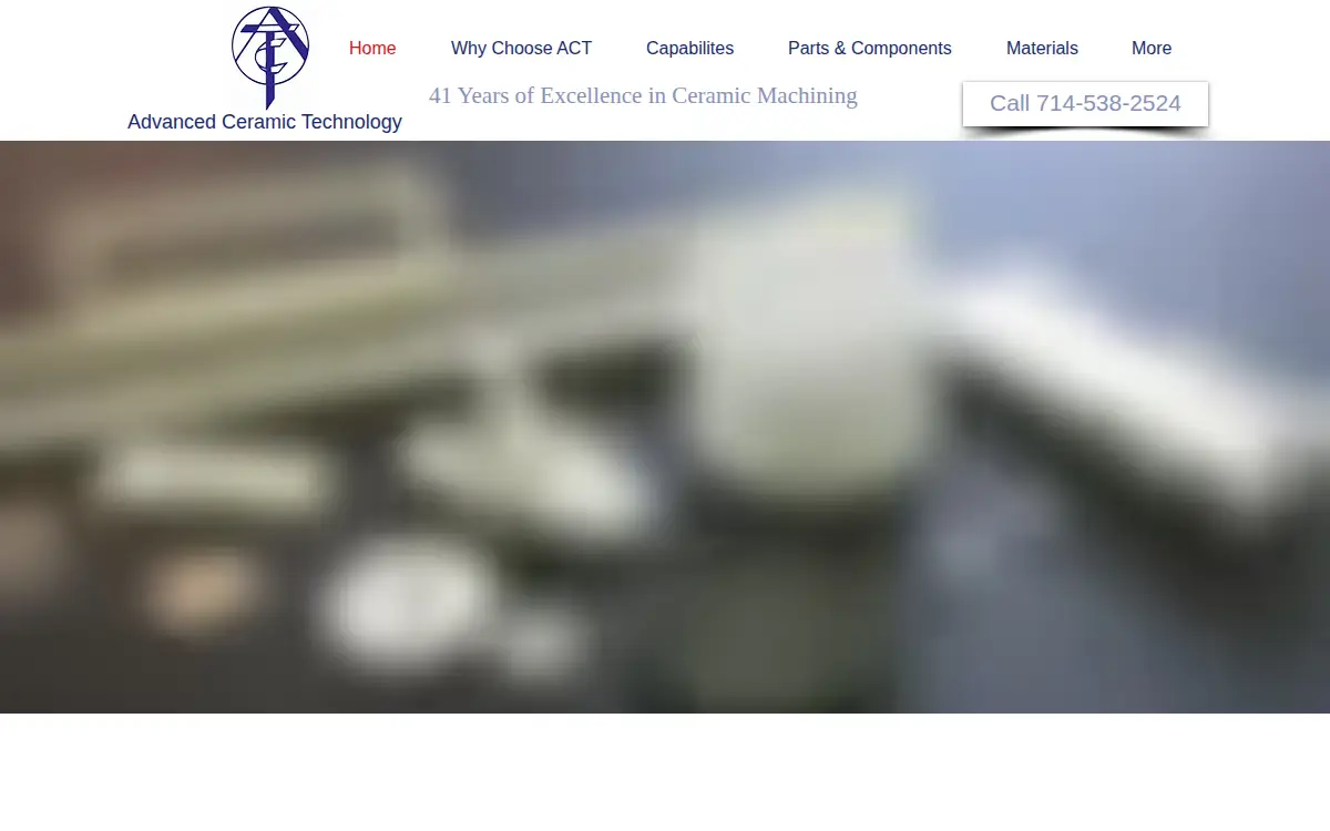 Homepage of Advanced Ceramic Technology