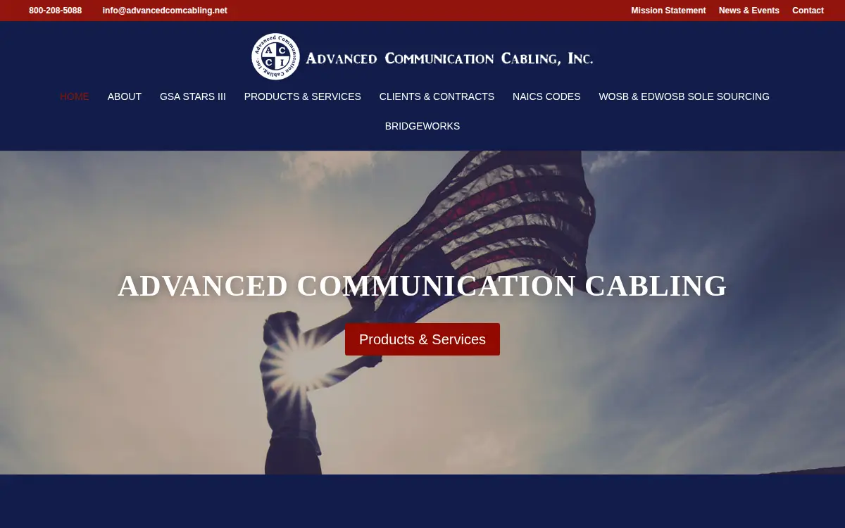 Homepage of Advanced Communication Cabling INC