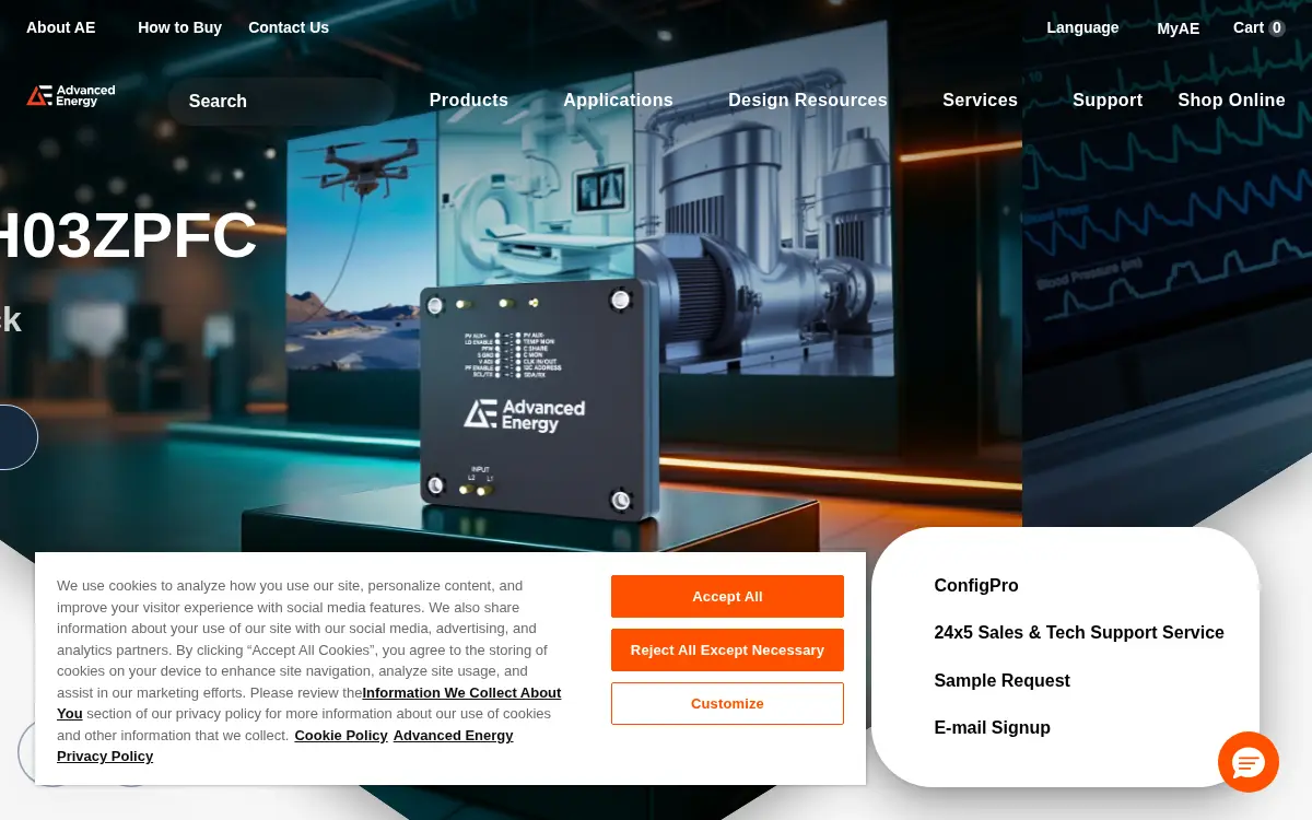 Homepage of Tegam, INC.