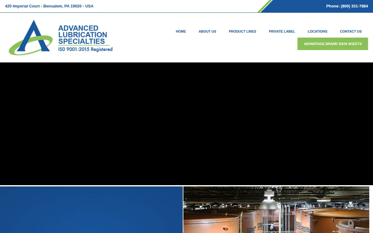 Homepage of Advanced Lubrication Specialties INC