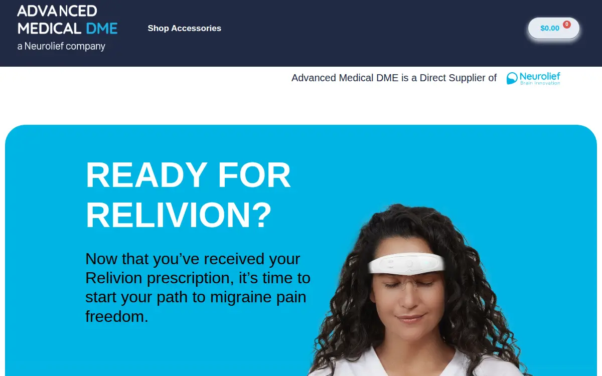 Homepage of Advanced Medical Dme LLC