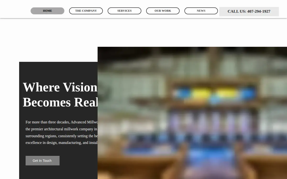 Homepage of Advanced Millwork INC