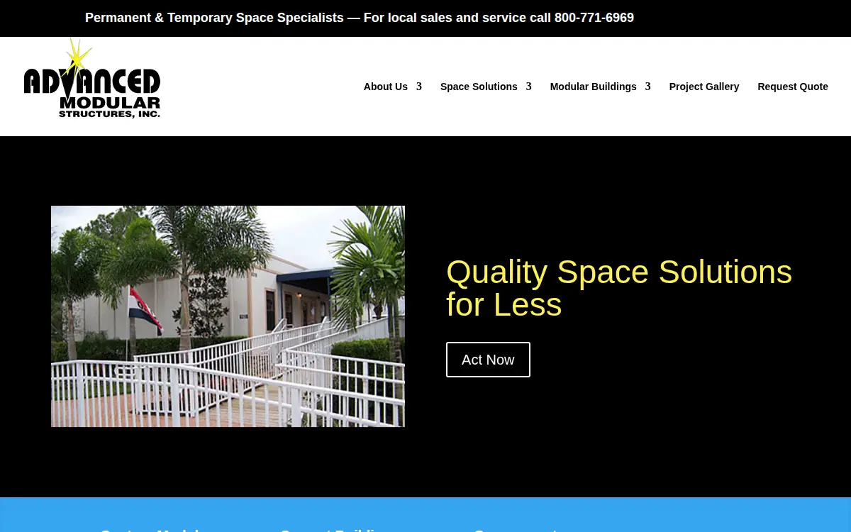 Homepage of Advanced Modular Structures, INC.