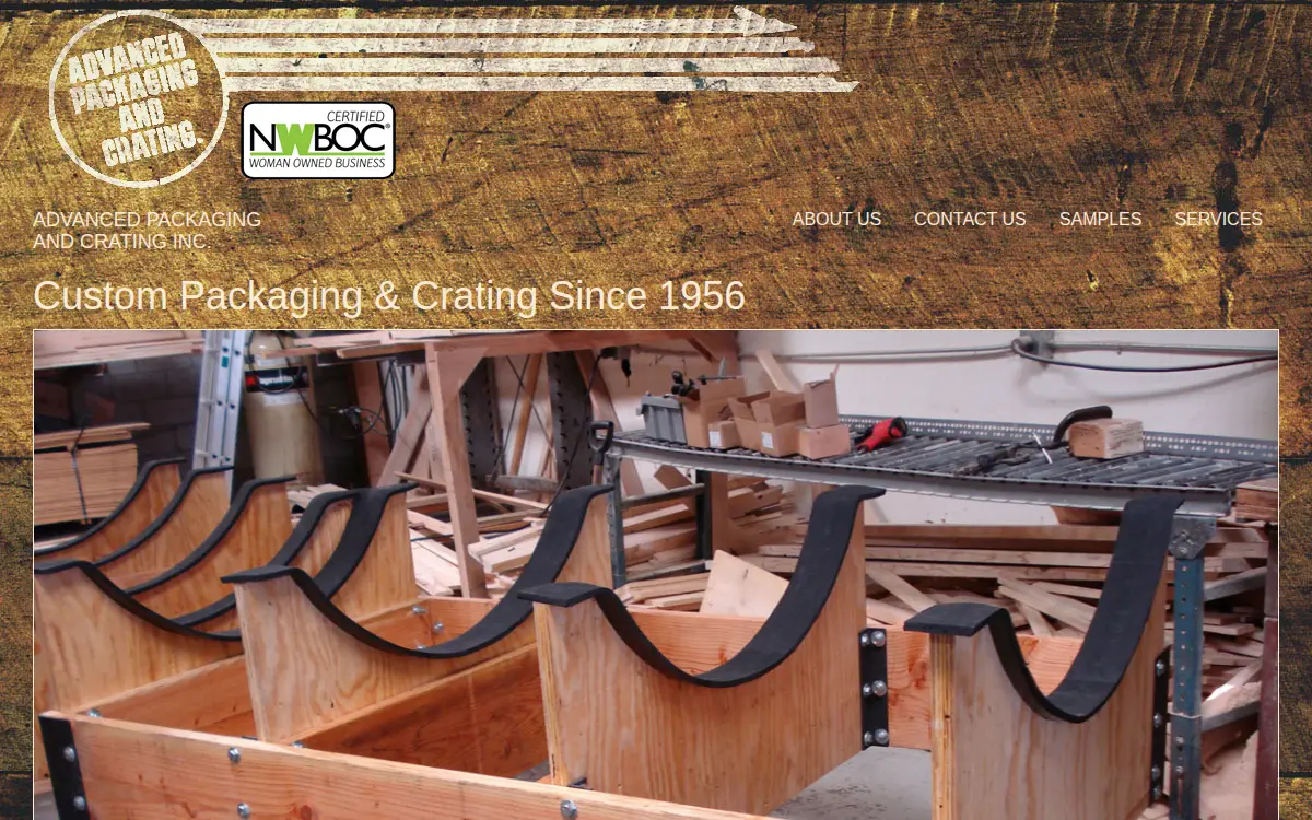 Homepage of Advanced Packaging & Crating, INC