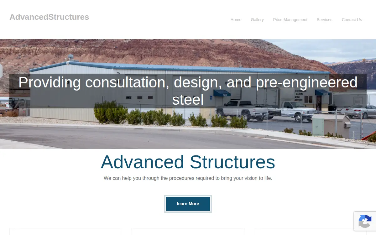 Homepage of Advanced Structures, LLC