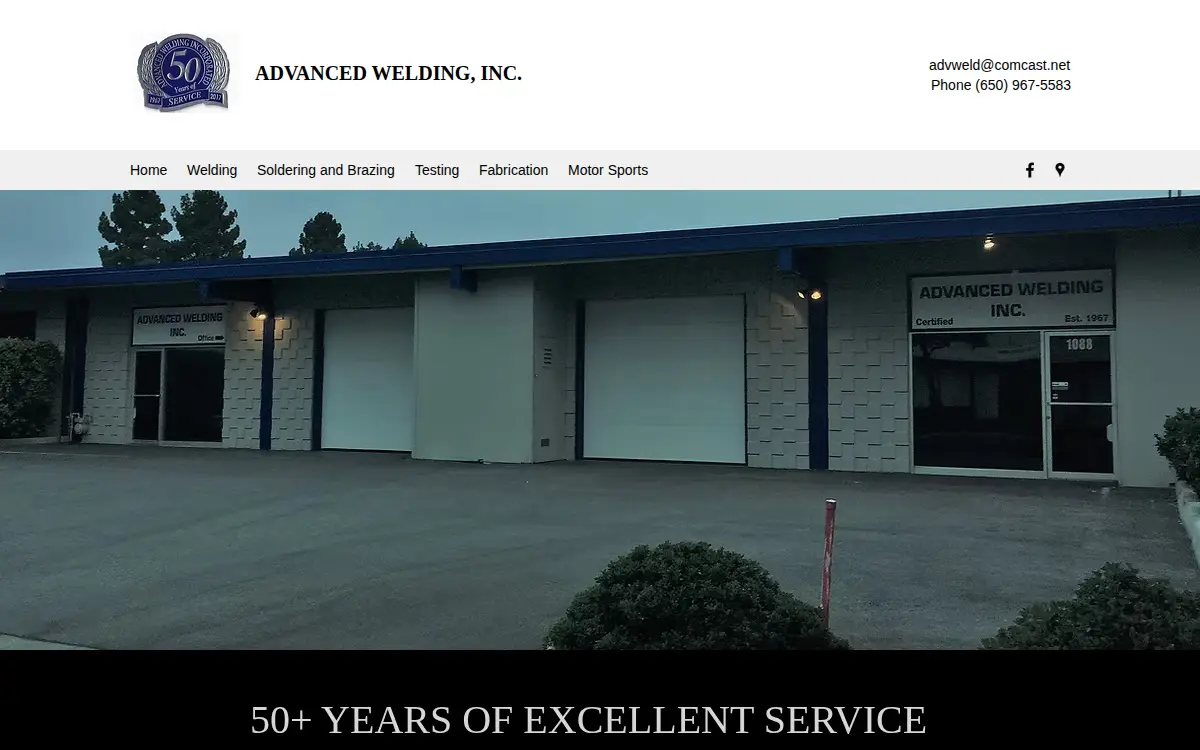 Homepage of Advanced Welding INC