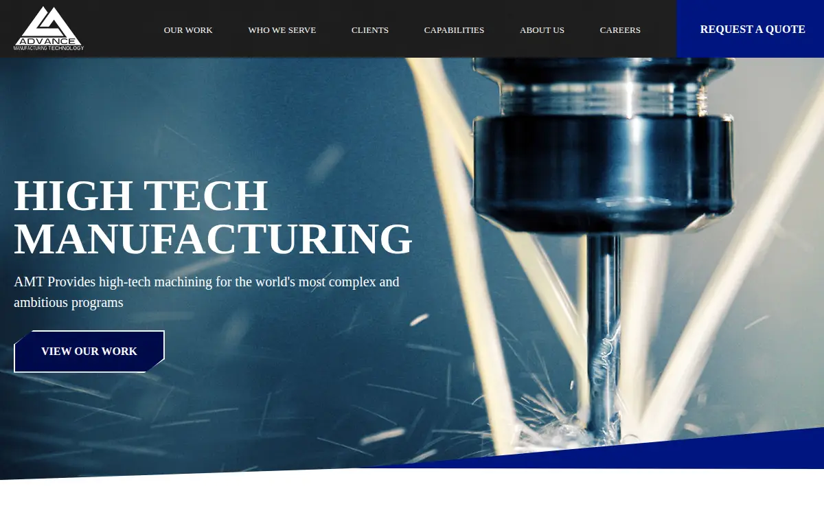 Homepage of Advance Manufacturing Technology, INC.