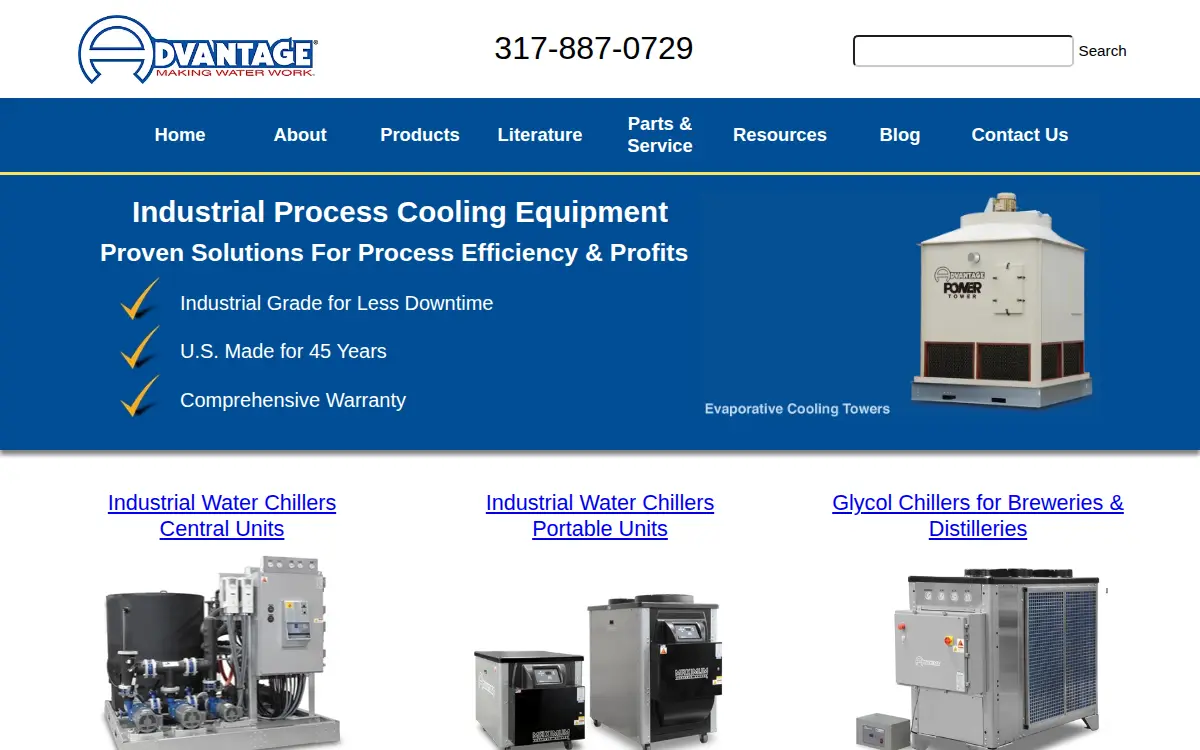 Homepage of Advantage Engineering INC