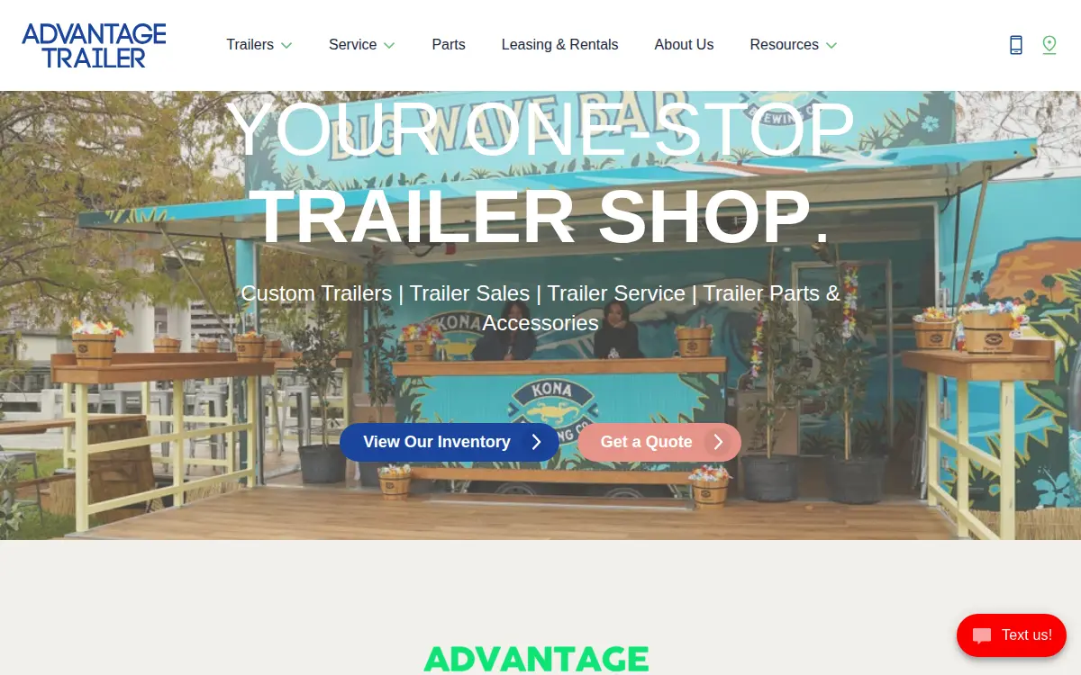 Homepage of Advantage Auto Leasing, INC.