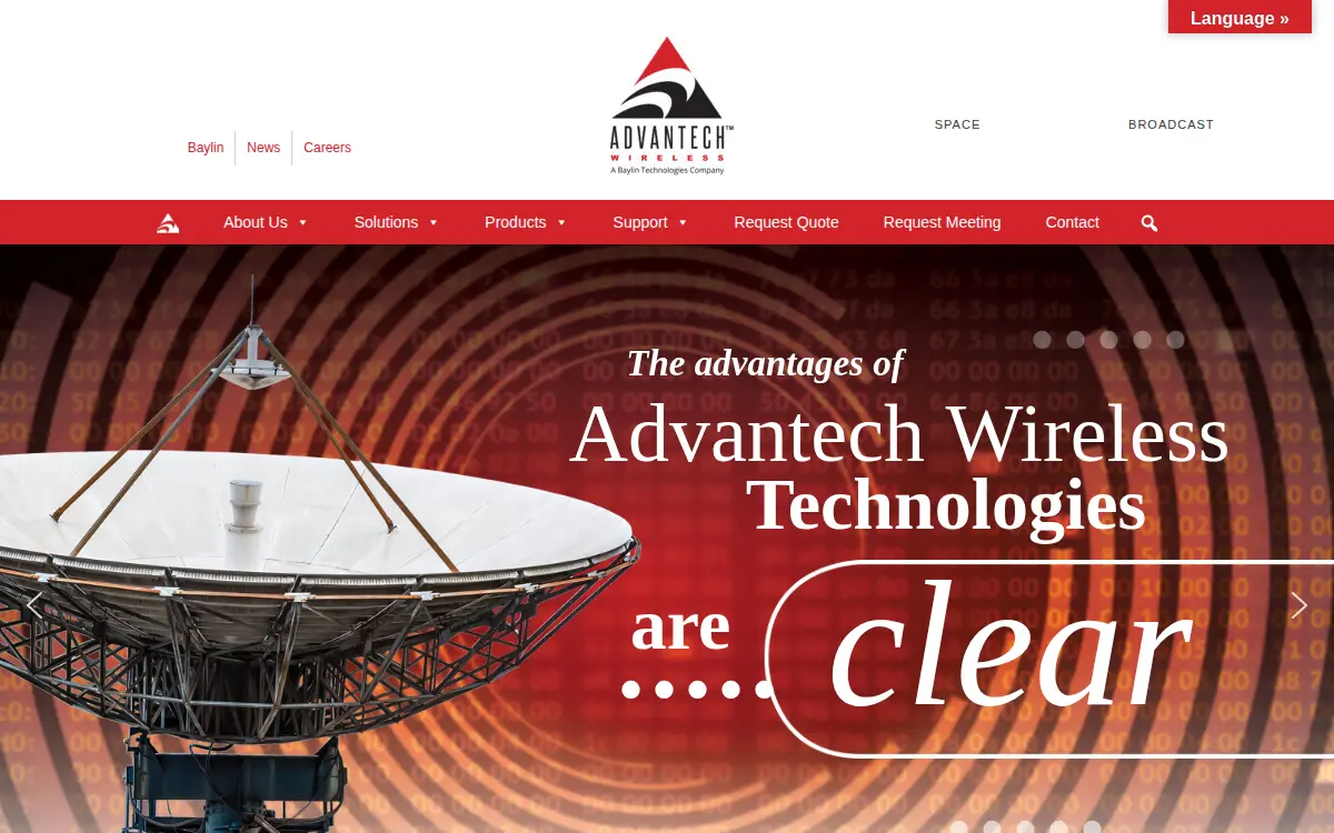 Homepage of Advantech Wireless Technologies (usa) INC