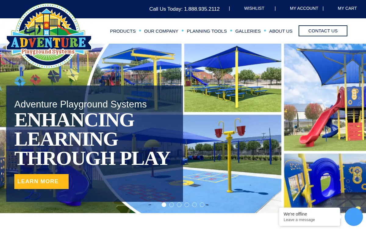 Homepage of Adventure Playground Systems, INC.