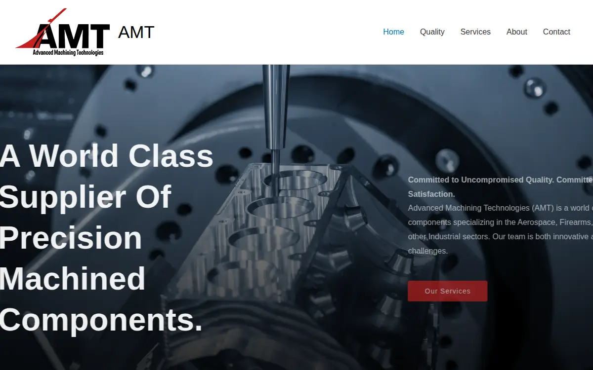 Homepage of Advanced Machining Technologies L.l.c