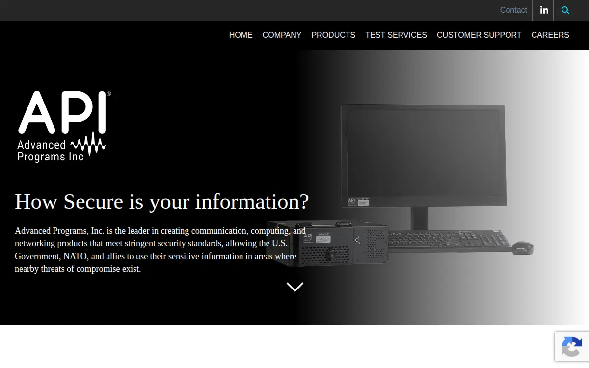 Homepage of Advanced Programs, INC.
