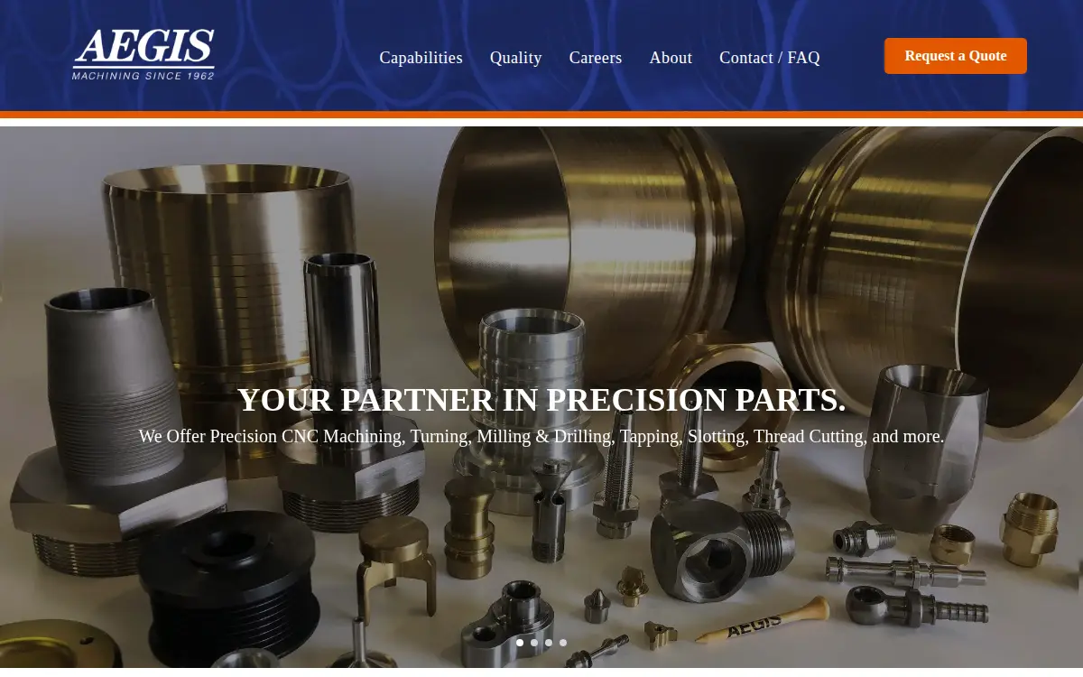 Homepage of Aegis Sales and Engineering INC