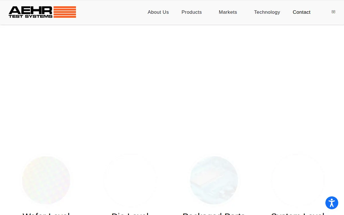 Homepage of Aehr Test Systems