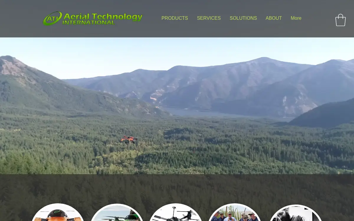 Homepage of Aerial Technology International LLC