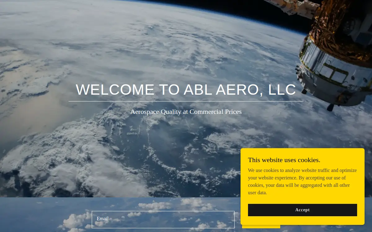 Homepage of Abl Aero LLC