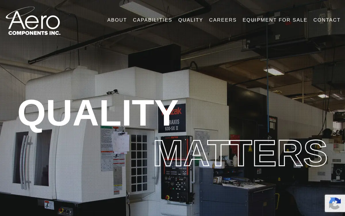 Homepage of Aero Components INC
