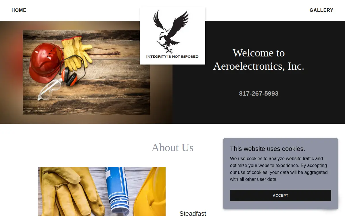 Homepage of Aeroelectronics, INC.