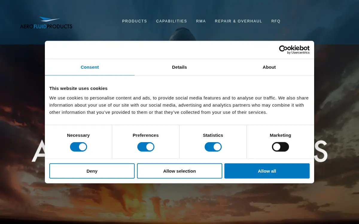 Homepage of Duke's Aerospace, INC.