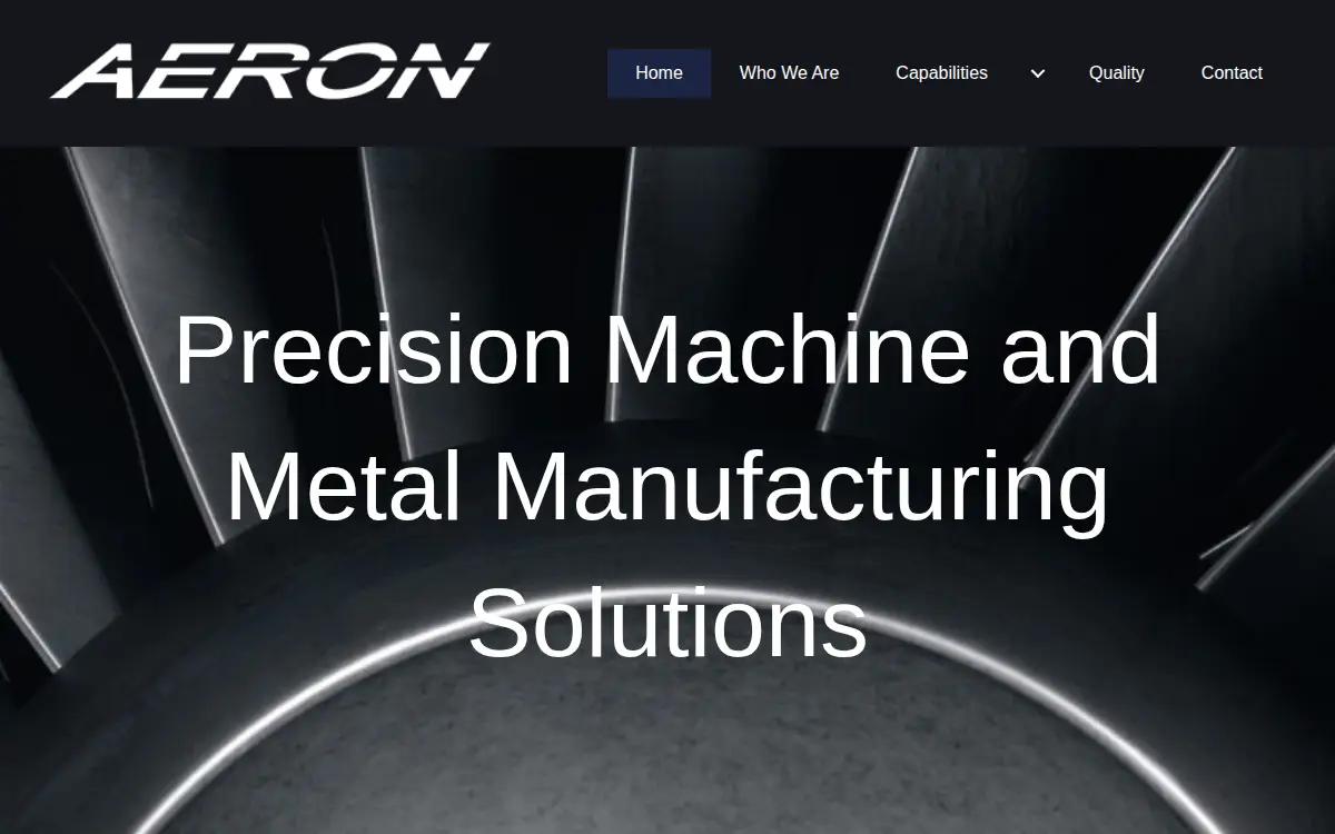 Homepage of Aeron Group, L.l.c.