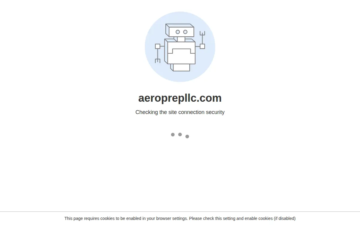 Homepage of Aero Prep LLC