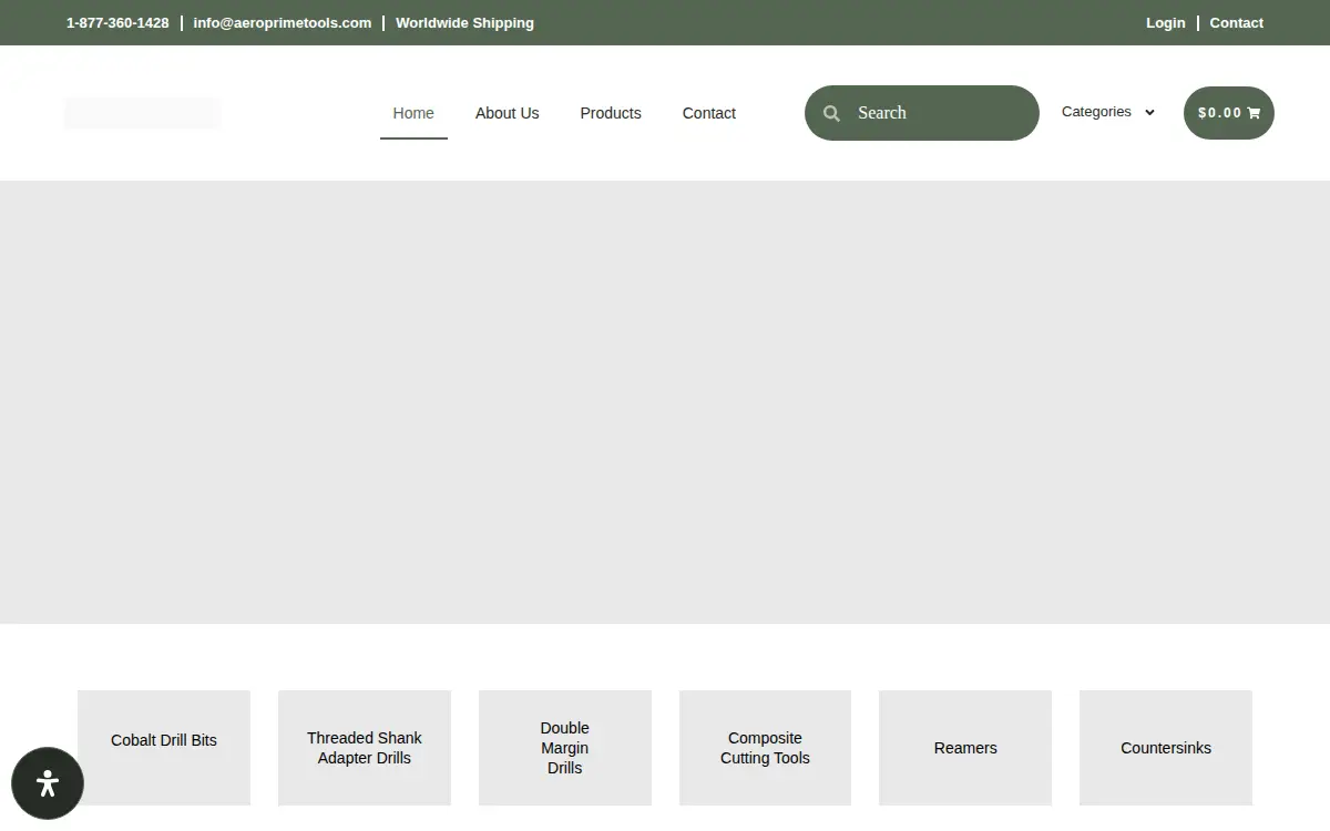 Homepage of Aeroprime Tools LLC