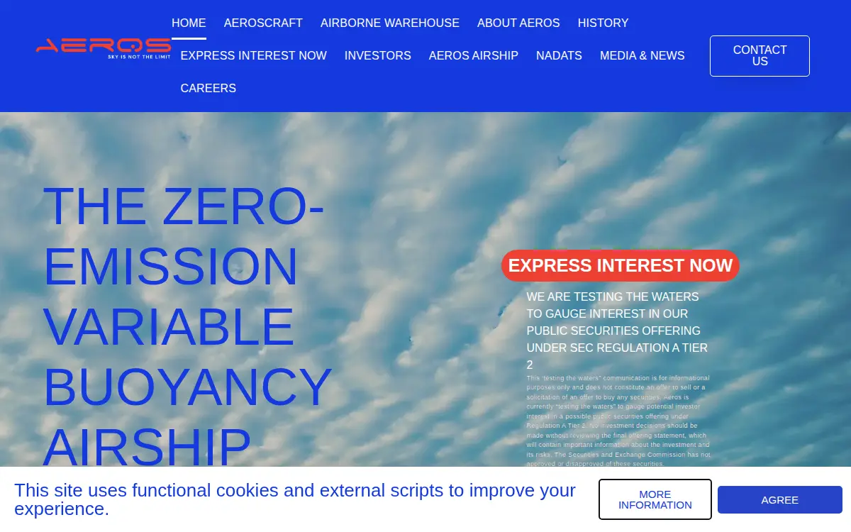 Homepage of Worldwide Aeros CORP