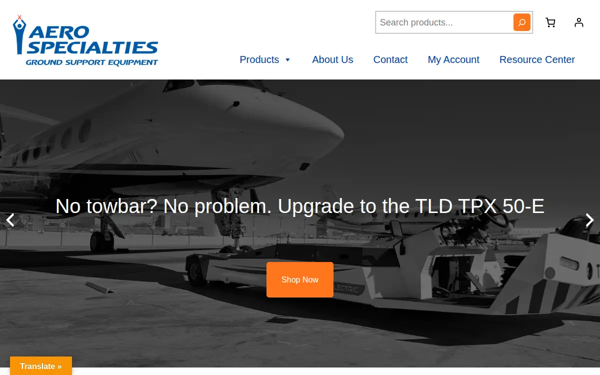Homepage of Aero Specialties INC