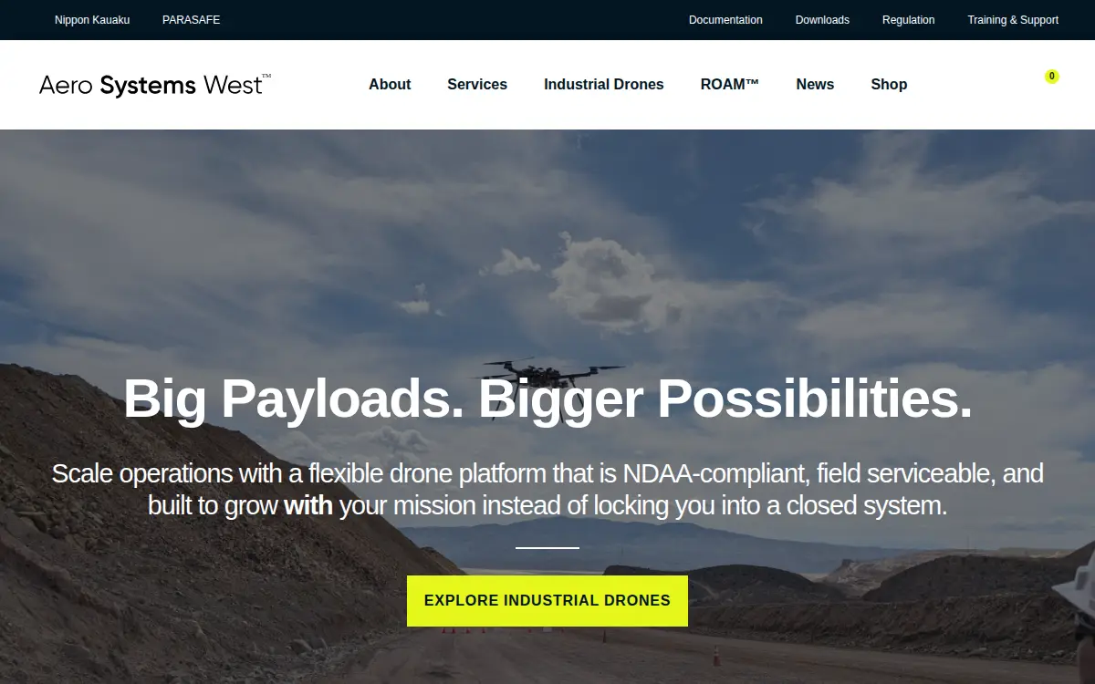 Homepage of Aero Systems West, INC.