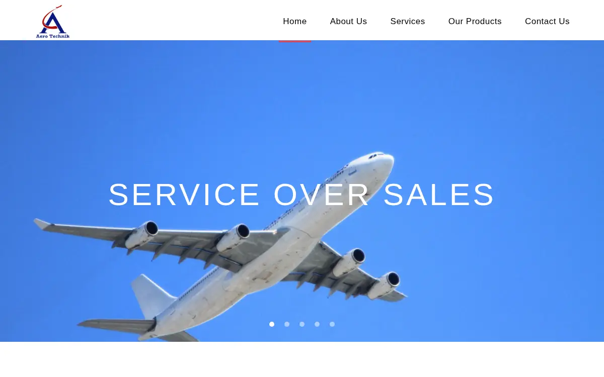Homepage of Aero Technik INC.